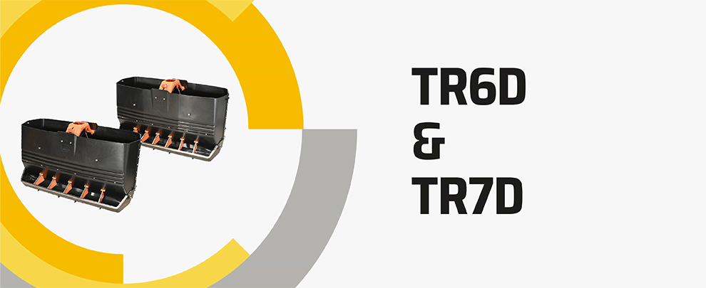TR6D y TR7D: Tolvas en seco de doble cara para cerdos en destete