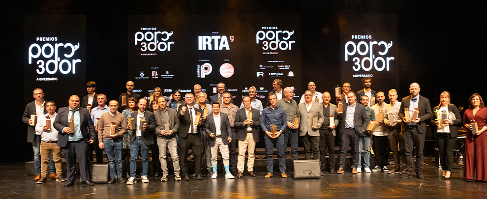 Aragón triumphs in the 30th edition of the Porc d'Or Awards