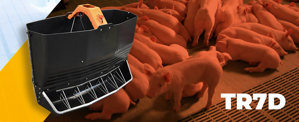 New weaning feeder with large capacity and handy regulation