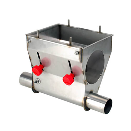 Extractor de alimentación porcina para sistemas de alimentación por cadena SAC