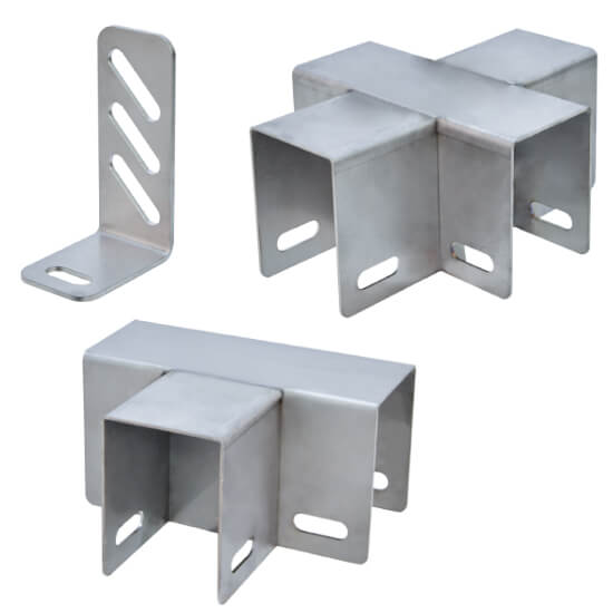 STAINLESS STEEL BRACKETS FOR PP PANELS