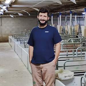 J. Matteucci: &ldquo;The plates allow piglets to be offered a more uniform comfort zone&rdquo;